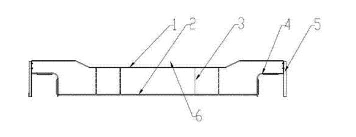 End beam structure of bridge crane