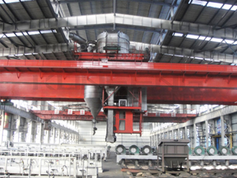 The temperature of anode baking crane is the main object of industrial control